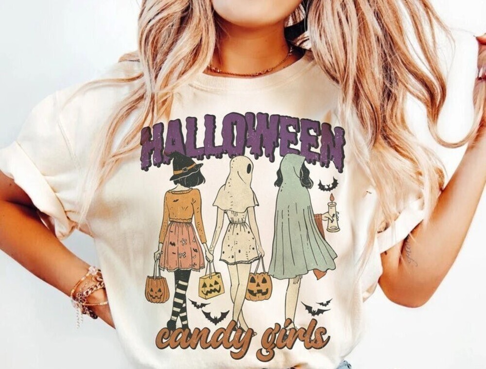 Halloween Ghouls PNG Funny 90s Spooky Season Retro Fall Sublimation
